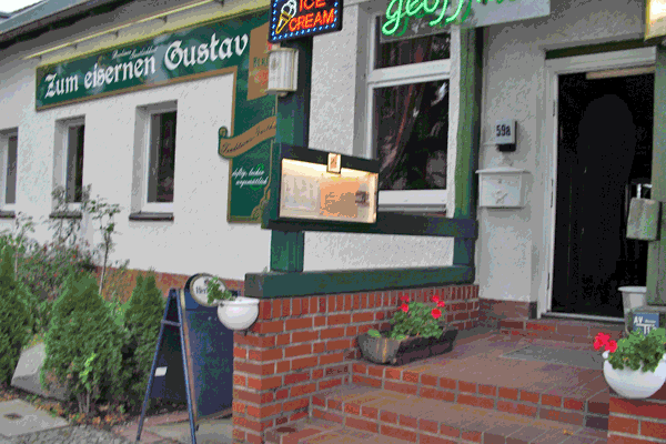 Eingangsbereich vom Gasthaus Zum Eisernen Gustav